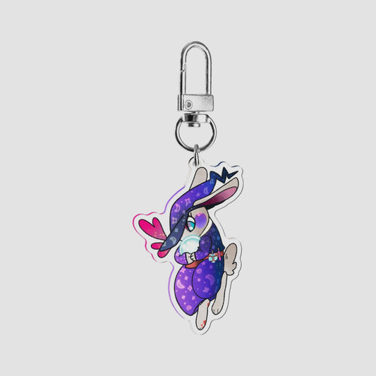 Wizard Bunny - Original - 2.75” Acrylic Keychain