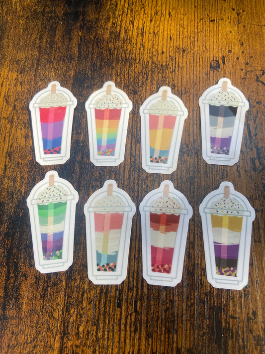 Boba Pride - Transparent 2” Stickers