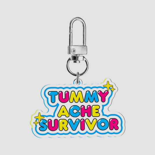 Tummy Ache Survivor - Original - 2.75” Acrylic Keychain