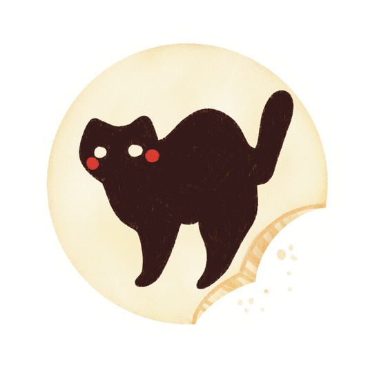 Black Cat Cookie - Seasonal - 2.5” Sticker