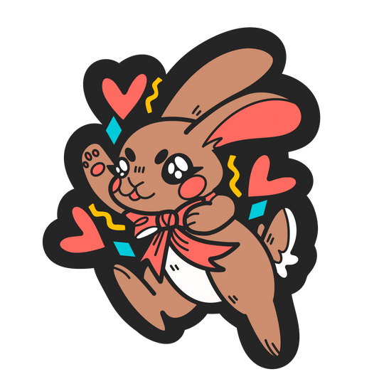 Super Bunny - Original - Enamel Keychain