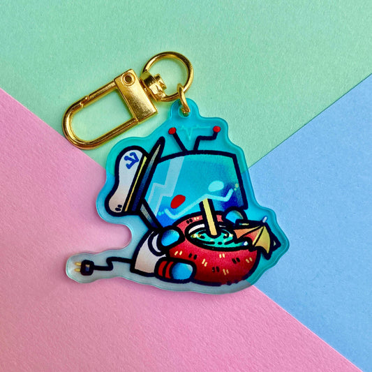 Sippy Summer - Vox - Hazbin Hotel - 2” Acrylic Keychain