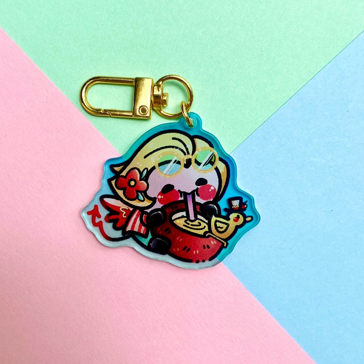 Sippy Summer - Lucifer Morningstar - Hazbin Hotel - 2” Acrylic Keychain